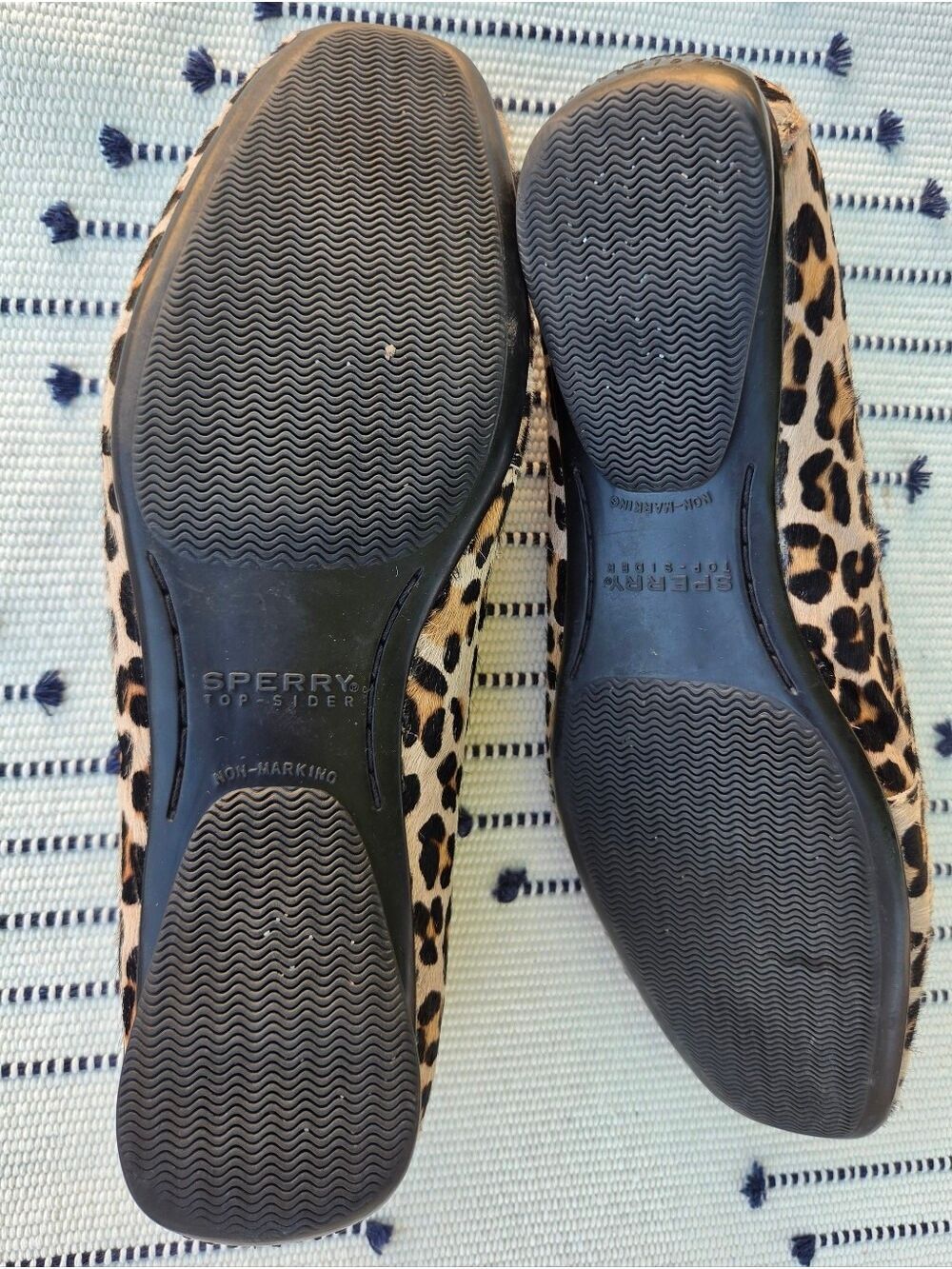 Sperry Top Sider Leopard Print Tassel Loafers Tan/Brown/Black Women's 9 - Picture 6 of 16